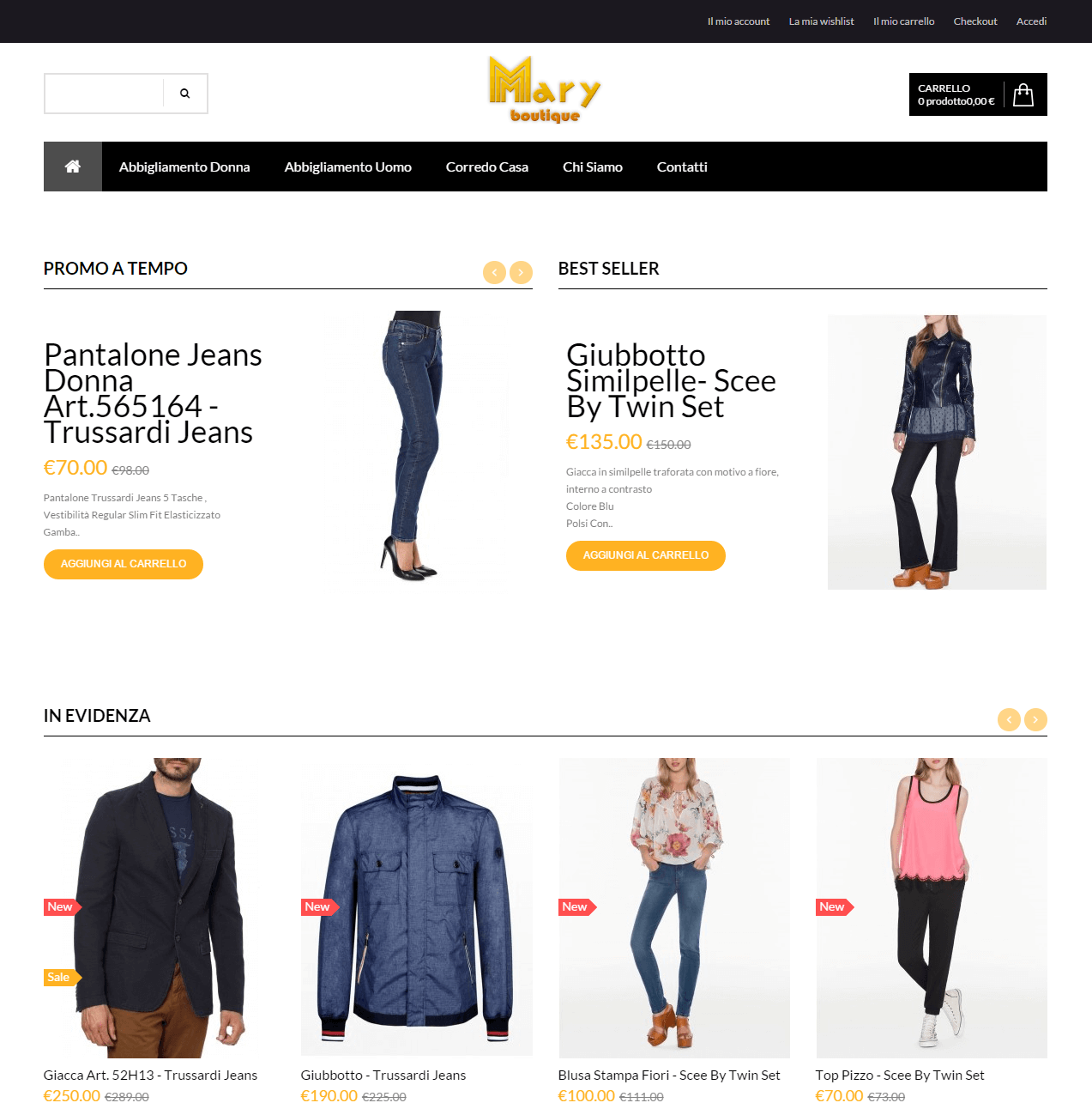 Mary Boutique - Home Page