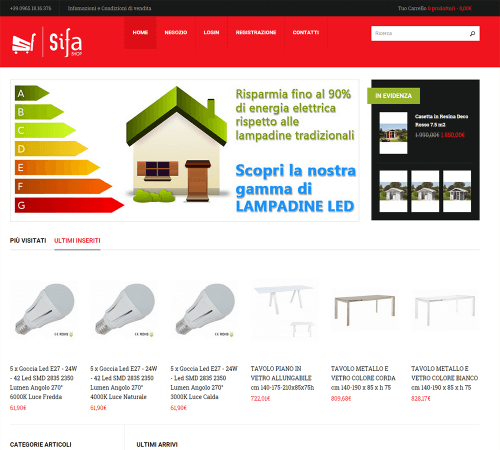 SiFa Shop - Home Page