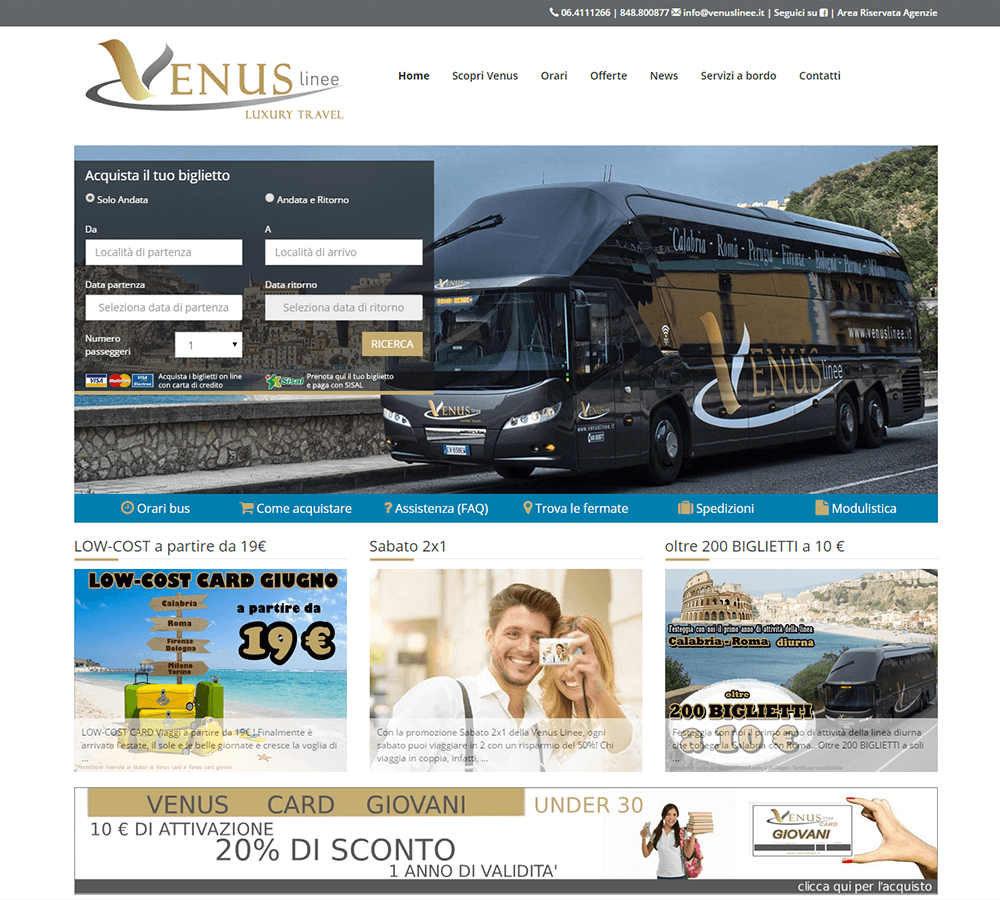 Venus Linee - Home Page